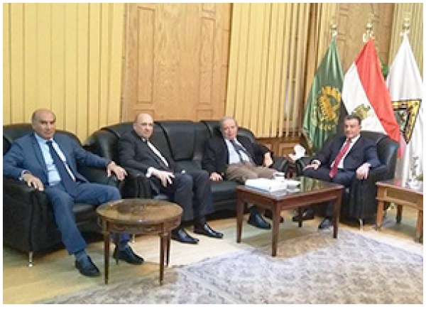 Prof. Dr. Ali Shams El Din receives the President of Ain Shams University