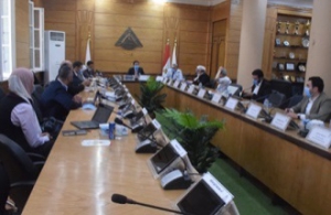 El Gizawy receives a delegate from the Arab Organization for Industrialization