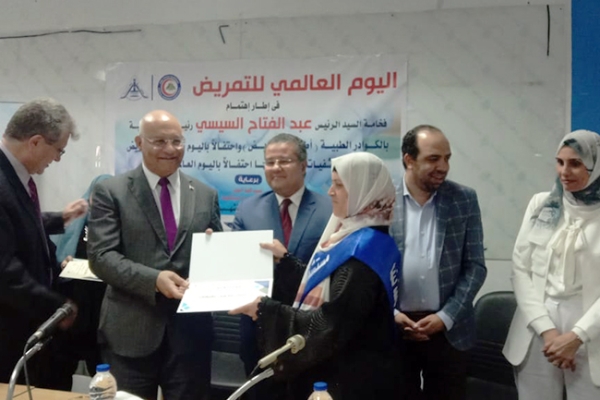 Benha University President witnesses the University&#039;s Celebrations of the International Nursing Day and honors the distinguished Nursing Staff