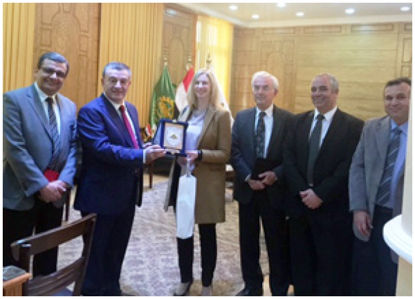 Benha University President discusses the Scientific Cooperation Ways with the German Embassy