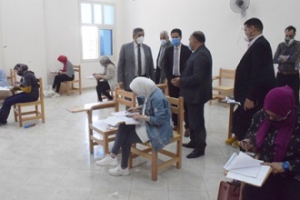 Almaghrabi and El Gizawy inspects the Postgraduate Studies &#039; Exams