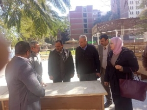 BU vice president of the educational and students’ affairs inspect the University hostels in Kufr-Saad and the stadiums compound