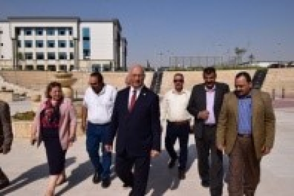 BU president inspects the final preparations of the national University in EL-Obour