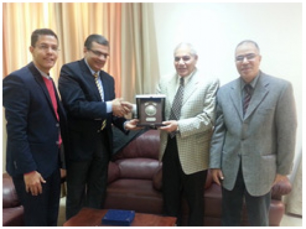 Benha University Delegation in the Association of Arab Universities Headquarters in Jordan