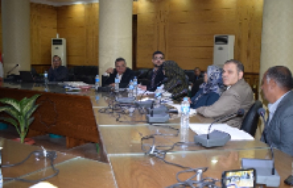 The Head of the quality Project in Benha University’s meets the Employees of 14 Departments to be accredited by the accreditation authority